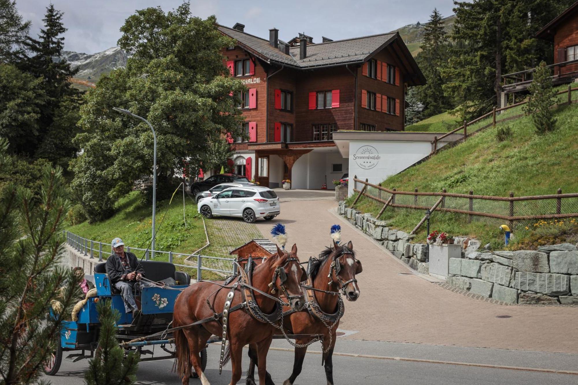 Hotel Garni Sonnenhalde Arosa Eksteriør billede